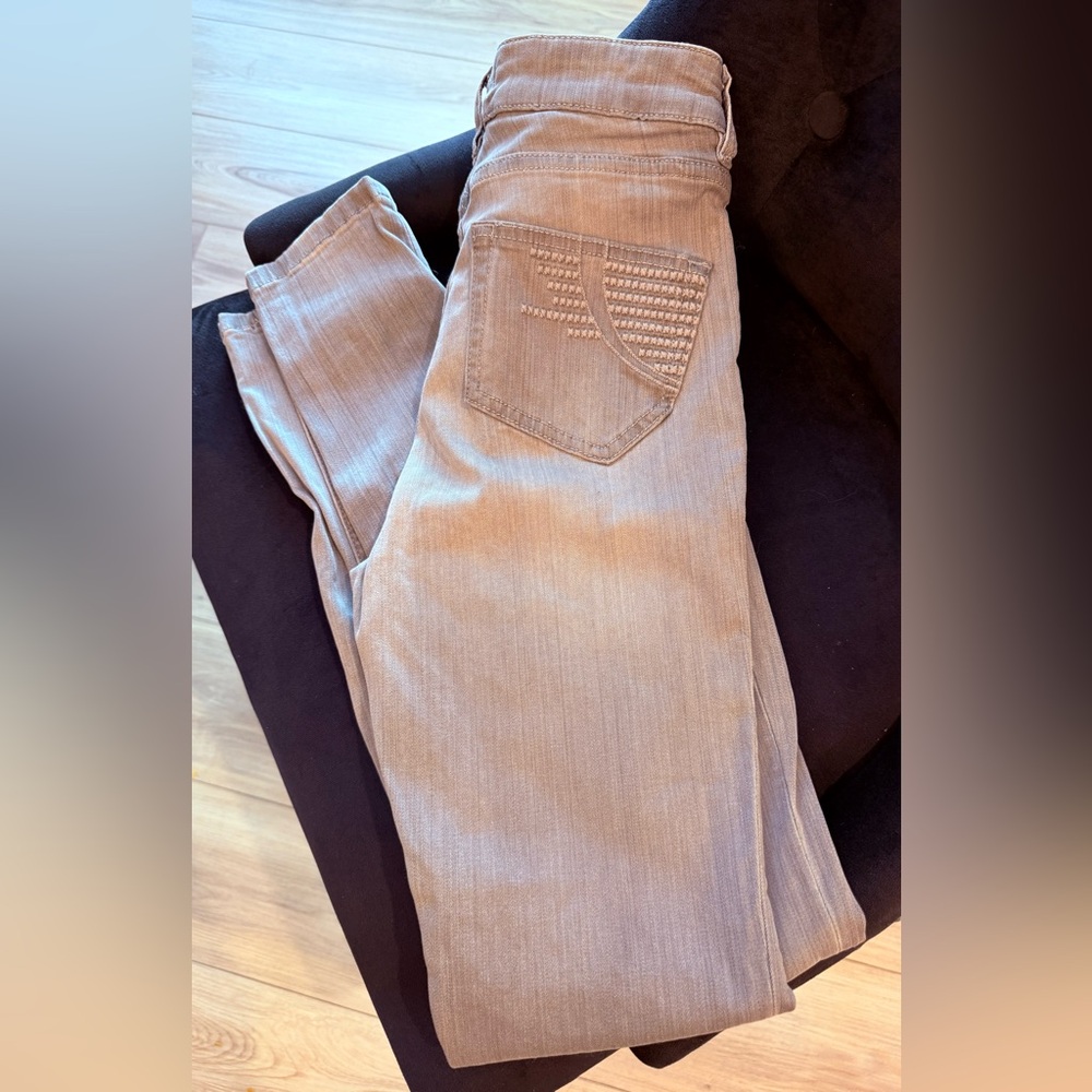 MAJE High Rise Skinny Jeans - Light Gray - Size 36